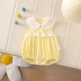thumbnail image 2 of XXWXYD Baby Girl Lace Neck Romper Sleeveless Pleated Jumpsuit Bodysuit for Baby Kids Summer Thin Breathable, 2 of 8