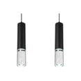 thumbnail image 1 of Lamparas De Techo Modernas Colgantes 2 Piezas Negra Con Gota Negro, 1 of 5