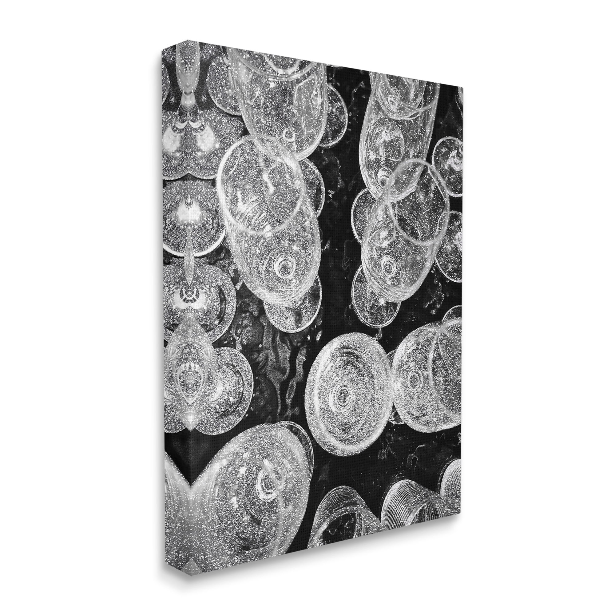 Stupell Industries Glitzy Wine Glasses Food & Beverage Photography Gallery Wrapped Canvas Art Print Wall Art, 36 x 48