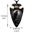 thumbnail image 4 of Collar con colgante de cadena negra de cuervo gótico para hombres, collar de Hip Hop para hombres, accesorios de joyería de acero inoxidable, regalos de fiesta de Halloween, 4 of 4