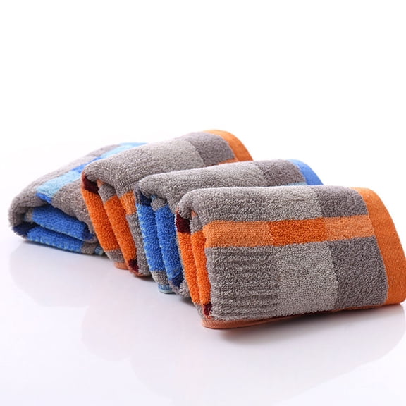 UPOUART Thickened Orange Cotton Bath Towel Soft Absorbent Face Towel for Bathroom and Kitchen