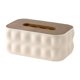 thumbnail image 2 of Servilletero decorativo moderno, caja organizadora de pañuelos rectangular para hotel Blanco, 2 of 7