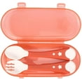thumbnail image 4 of Baby Spoon, Eco-Friendly Baby Food Spoon, Portable Easy to Wash, Easy to Store Silicone for Children Kids(red), 4 of 5