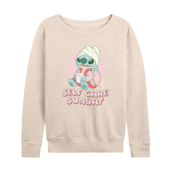 Lilo & Stitch - Stitch Self Care - Women's French Terry Long Sleeve Shirt