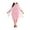 Pink, variant on Women Dress Round Neck Half Sleeve Glitter Shawl Design Plus Size Dress Loose Hem Slimming Casual Dress Office Party Wear Red