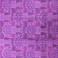thumbnail image 1 of Ahgly Company Indoor Square Oriental Purple Industrial Area Rugs, 8' Square, 1 of 4