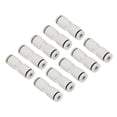 thumbnail image 1 of Unique Bargains Raccords à Pousser, Lot de 12 Tubes Droits, Blanc, 1/8 Pouce Od, 1 of 5