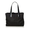 Pre-Owned Chanel New Travel Line Handbag Nylon Fabric Brown
