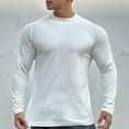 thumbnail image 2 of Mlzmgr Mens Shirts M-3XL Crew Neck Long Sleeve Loose Fitted Sports Gym Shirts for Men Workout Casual Tops, 2 of 5