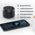 thumbnail image 4 of Portable Bluetooth Speakers with Loud Stereo Sound,15 Hours Playtime,Black, 4 of 7