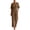 Brown-w, variant on Women's V Neck Wide Leg Jumpsuits for Summer Wedding Business Casual Elegant Rompers XXXXXL