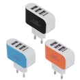 thumbnail image 4 of 3USB EU Plug LED Cargador de teléfono móvil Cargador de viaje de cabezales múltiples (2A) (Azul), 4 of 5