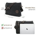 "Egoelife Canvas Messenger Bag 13.5"" Laptop Sling for Men, Women