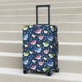 thumbnail image 6 of Disketp Colorful Cartoon Shark Elastic Travel Luggage Cover Travel Suitcase Protective Cover For Trunk Case Apply To 18''-32'' Suitcase Cover-Large, 6 of 7