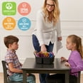 thumbnail image 6 of ECR4Kids 24in x 36in Rectangular Hardwood Table and Two 12in Chairs, Grey Wash, 3-Piece, 6 of 9