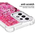 thumbnail image 4 of Case for Galaxy A26 5G,Flowing Bling Liquid Hearts Sparkle Moving Glitter Quicksand Waterfall Anti-Fall Protective Girls Women Phone Case for Samsung Galaxy A26 5G (Flower), 4 of 14