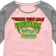 thumbnail image 3 of Teenage Mutant Ninja Turtles: Mutant Mayhem - Movie Logo - Toddler And Youth Girls Raglan Graphic T-Shirt, 3 of 4