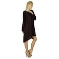 thumbnail image 5 of Bimba Women Asymmetrical Poncho Flaired Dress Knee Length Full Sleeve Dress, 5 of 6