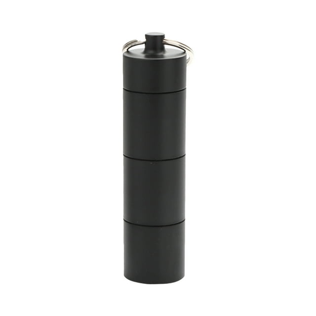 Boîte à Pilules en Aluminium Étanche, Kit d'Urgence Compact pour Randonnée Camping, Conteneur de Médicaments Portable avec Couvercle Scellé, Sûr pour les Voyages