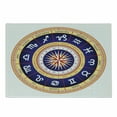 thumbnail image 1 of Astrology Cutting Board, Astrological Wheel Cancer Leo Virgo Libra Scorpio Image, Decorative Tempered Glass Cutting and Serving Board, Small Size, Navy Blue Yellow, by Ambesonne, 1 of 1