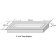 thumbnail image 2 of Zion Flush Mount Floor Register 3" x 10" Gold, 2 of 4