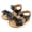 Black, variant on Lilgiuy Toddler Shoes Baby Girls Cute Fashion Cotton Buckle Bow Non-slip Soft Bottom Sandals Clearance
