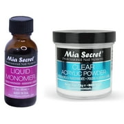 Mia Secret Liquid Monomer 1 oz and Clear Powder 4 oz