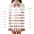 thumbnail image 3 of Coerni Girls Preppy Outfit 3PC Set Puff Sleeve Collared Shirt with Bowtie & Plaid Pleated Skirt School Uniform Clothes for 3-14Y Kids, 3 of 5