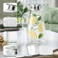 thumbnail image 7 of 64 oz Glass Pitcher with Lid and Spout, 1.8L Heat & Cold Resistant Glass Water Carafe with Handle for Hot/Cold Water, Easy to Clean Large Drink Pitcher for Cold and Hot Beverage, 7 of 7