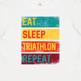 thumbnail image 4 of Inktastic Running Eat Sleep Triathlon Repeat Boys or Girls Baby T-Shirt, 4 of 5