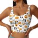 thumbnail image 1 of Balery Dog Faces Sujetadores deportivos con espalda cruzada para mujer, acolchados, sin costuras, de alto impacto, ideales para yoga, gimnasio, entrenamiento y fitness.-Large, 1 of 8