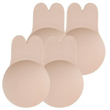2 Pairs Rabbit Sticky Adhesive Backless Bra Push up Women Small Large Breasts