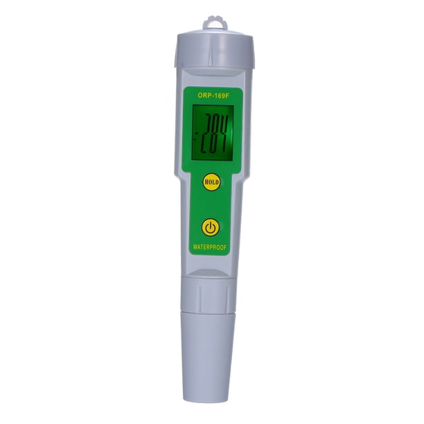 Probador digital Irfora Probador de ORP IP55 Pantalla de retroiluminación impermeable Probador de calidad del agua para agua potable Hidroponía Acuario Piscina Blanco ORP-169F Irfora Probador digital
