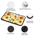 thumbnail image 5 of Bingfone Car Four-Season Universal Armrest Box Mat,Car Armrest Seat Cover Soft Leather Waterproof Armrest Cover Center Console Mat-Sunflowers And Butterflies, 5 of 7