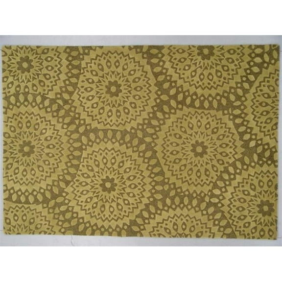 LS-IT 105 8 x 11 ft. Intrigue 100 Percent Long Fiber Wool Hand Crafted Rug, Brown