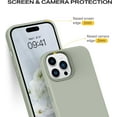thumbnail image 3 of iPhone 14 Pro Max Case, Liquid Silicone Soft Gel Rubber iPhone 14 Pro Max Phone Case Slim Case with Microfiber Lining Protective Phone Cases for 6.7 inch iPhone 14 Pro Max, Calke Green, 3 of 16