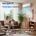 thumbnail image 2 of ELEKA 12,000BTU Mini Split Air Conditioner, 230V Inverter AC & Heat Pump, High Power Cooling for Living Room & Large Spaces，, 2 of 10
