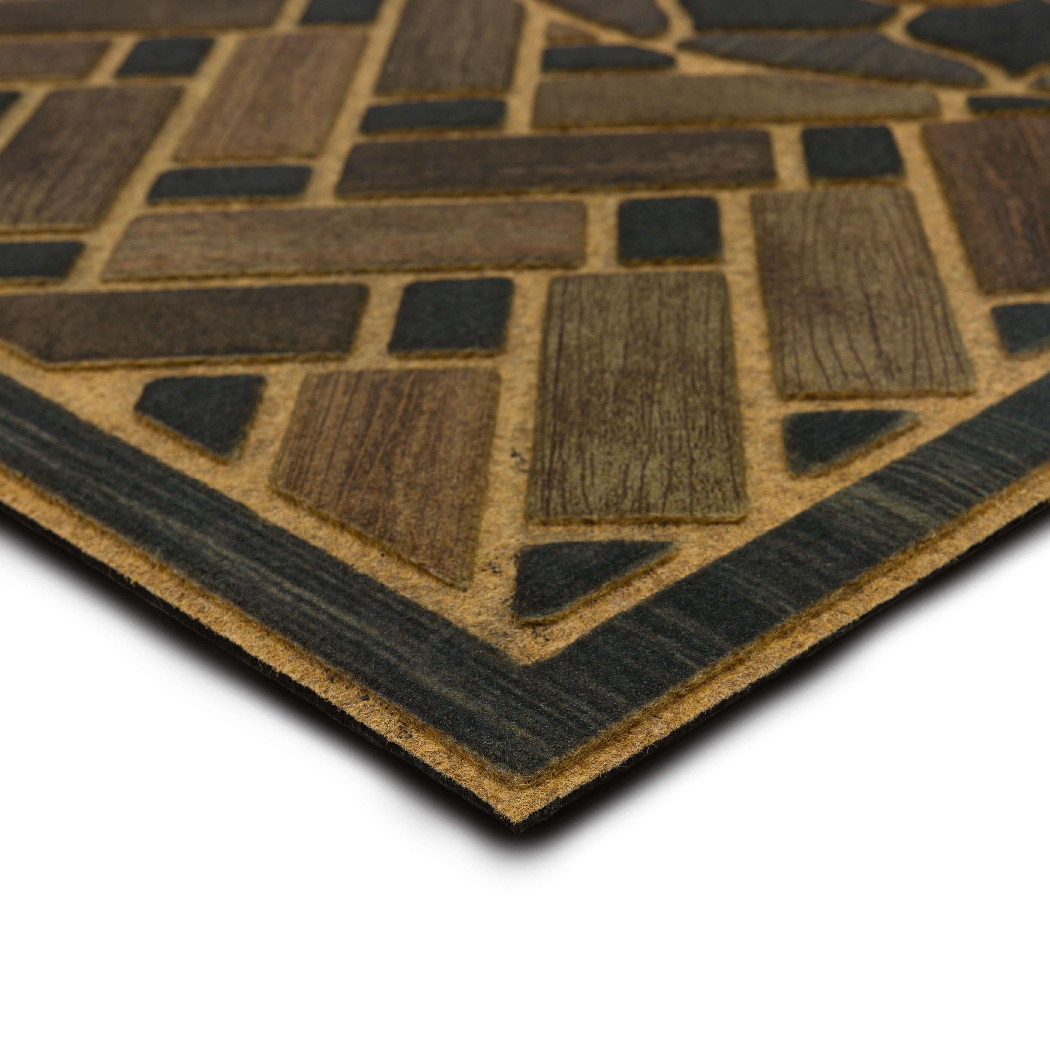 Mohawk Home Entry Recycled Rubber Non-Slip Indoor Outdoor Stoney Medallion Smoke Oversize Doormat, 2' X 4'