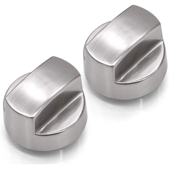 Ensemble de Boutons de Commande Premium pour Capuche de Loup - 2 Boutons en Acier Inoxydable pour Réparation de Cuisinière