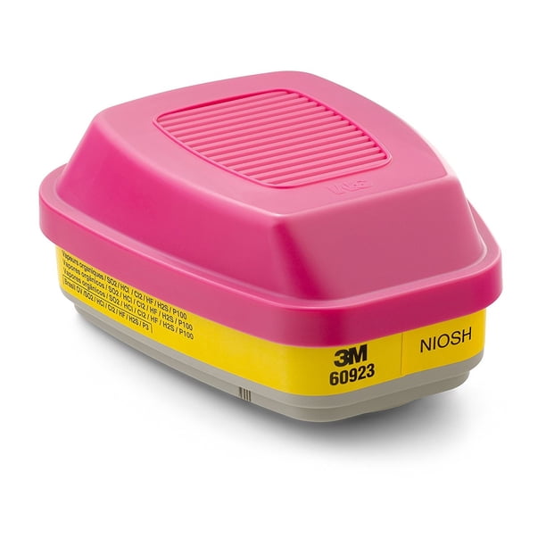Cartucho 3M 60923 Filtro P100 para Vapores Orgánicos y Gases Ácidos