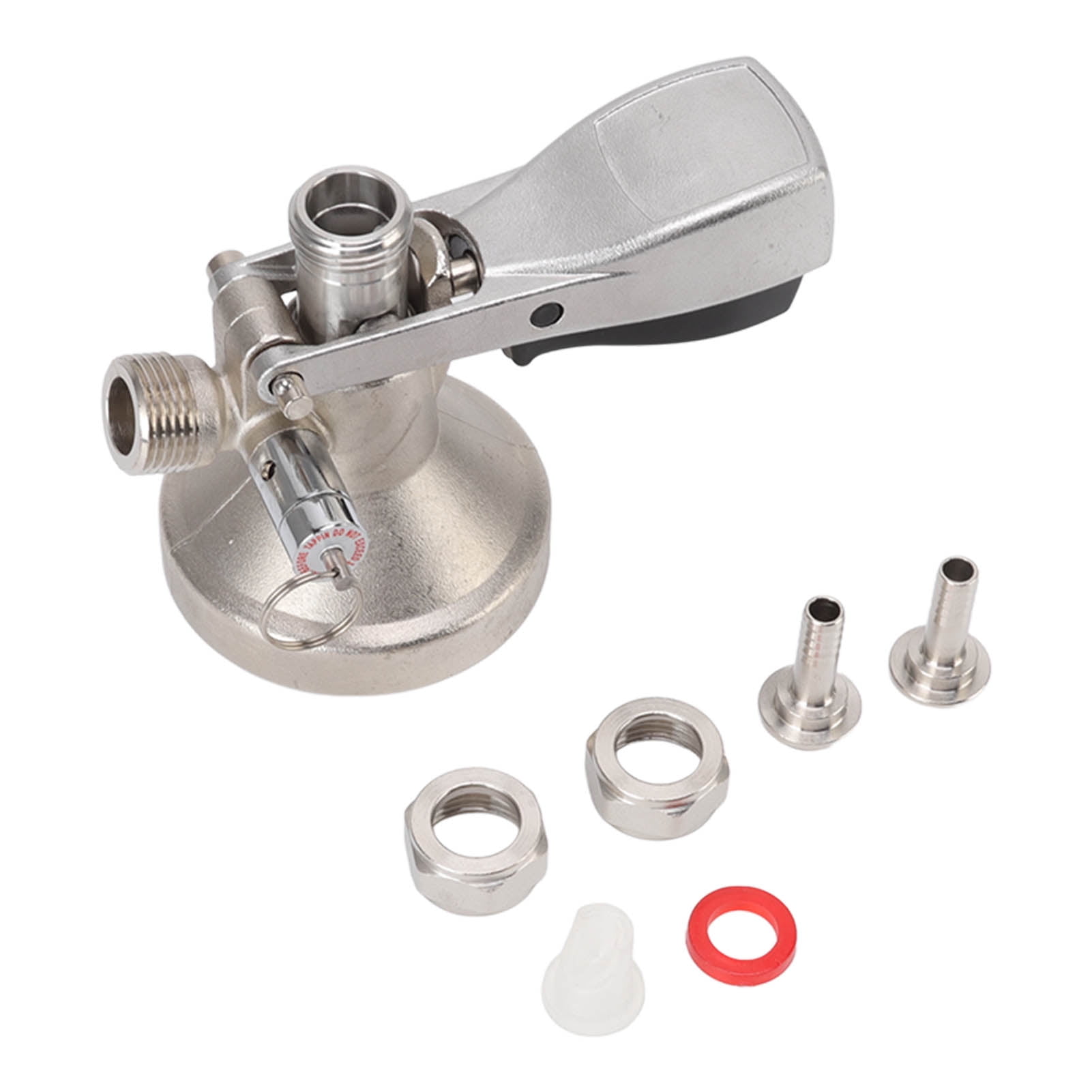 Cacagoo G-Type Stainless Steel Keg Coupler - Beer Keg Dispenser Connector & Dispensing Equipment Accessory | Beer Tap Distributor & Barrel Coupler