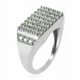 thumbnail image 2 of 2Ct Round Cut Simulated Diamond Cluster Men's Wedding Ring 14K White Gold Plated 925 Sterling Silver, 2 of 3