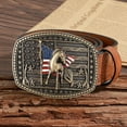 thumbnail image 3 of Cowboy Belt Buckle for Men Western Cowgirl Rodeo Longhorn Bull Belt Buckles, 3 of 7