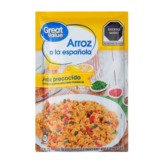 Arroz Great Value precocido a la española 155 g