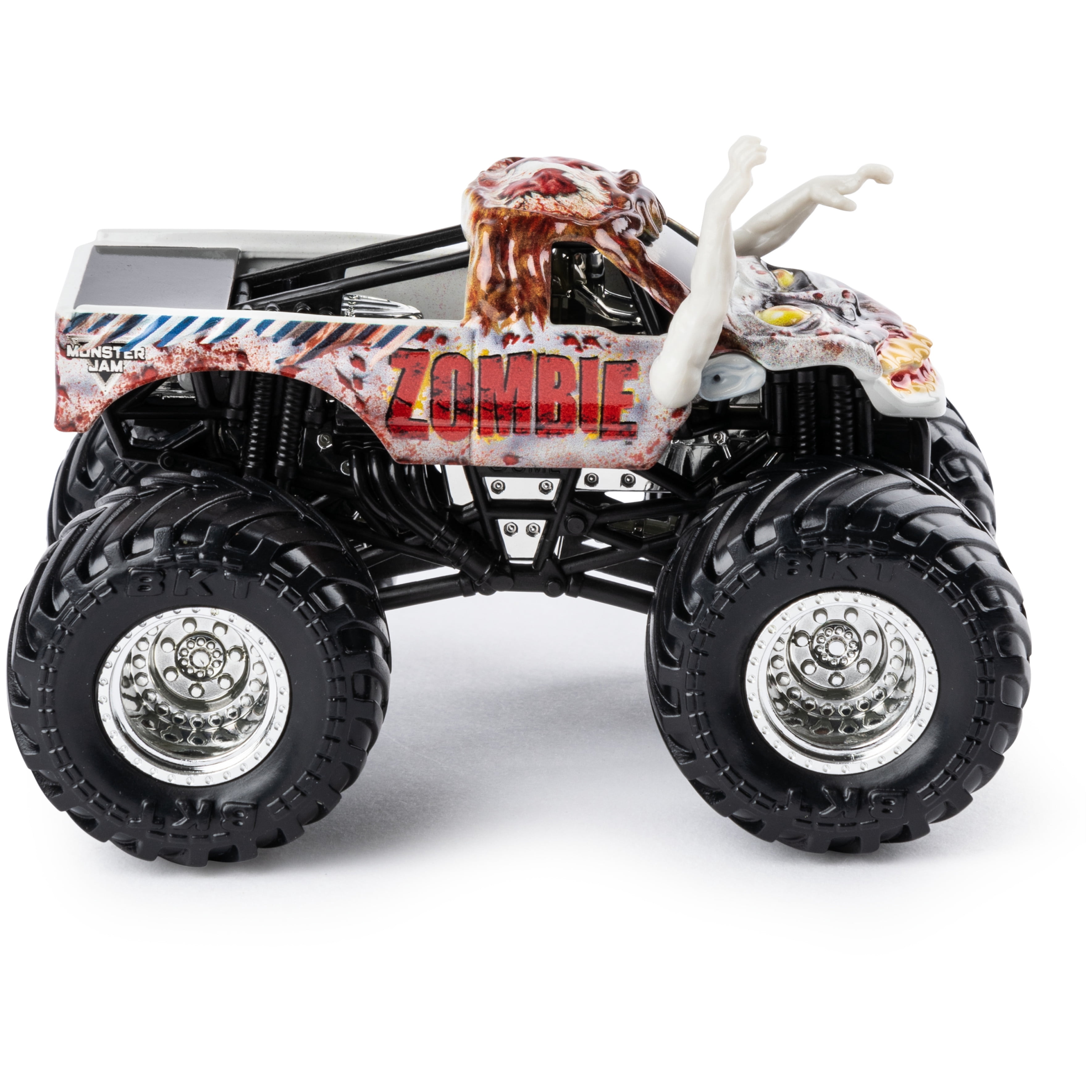 Monster Jam, Official Zombie Monster Truck, Die-Cast Vehicle, Crazy Creatures Series, 1:64 Scale