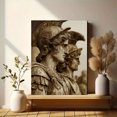 thumbnail image 6 of Ancient Roman Soldier Statue Canvas Print, Wall Art for Living Room, Bedroom, Dining Room, Office, Hotel Lobby, Study, 6 of 8