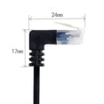 thumbnail image 3 of Xiwai Ultra Slim Cat6 Ethernet Cable RJ45 Up Angled to Straight UTP Network Cable Patch Cord 90 Degree Cat6a Lan for Laptop Router TV BOX, 3 of 7
