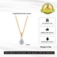 thumbnail image 2 of Flydeer Necklaces for Women Pear Cut Pendant Teardrop Chain Necklace Stainless Steel Jewelry Gift for Her, 2 of 6