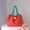 Orange, variant on Women's Tote Bag Large Capacity Durable Shoulder Handbag Ideal For Shopping Casual Daily Use And Versatile Outings