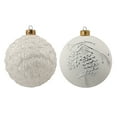 thumbnail image 3 of Holiday Time 4 Count Decoration Balls Plastic Christmas Ornaments White, 3 of 5